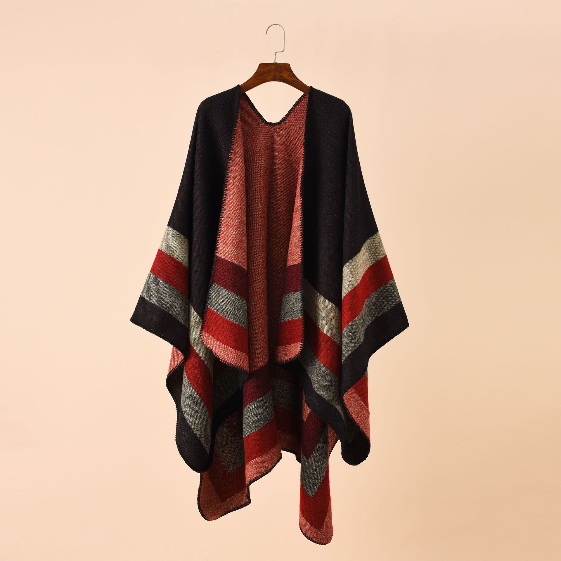 Women'S Fashion Poncho - 2024เสื้อปอนโชกันหนาวลายสก๊อตและเสื้อคลุมสำหรับผู้หญิงผ้าคลุมไหล่ขนาดใหญ่ผ้าแคชเมียร์ผ้าแคชเมียร์ผ้าพันสำหรับผู้หญิง