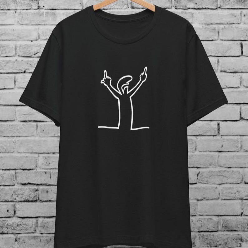 Women'S Fashion From The 80S - Angry La Linea Unisex เสื้อยืดสําหรับผู้ชายผู้หญิงสาย Osvaldo