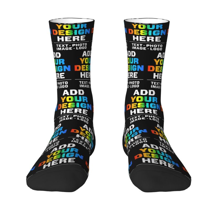 Women'S Fashion Socks - ถุงเท้าข้อสั้นผู้ชายแบบปรับแต่งได้ เพิ่มชื่อของคุณเอง แฟชั่นยูนิเซ็กส์ พิมพ์ลาย 3D ปรับแต่งรูปภาพ