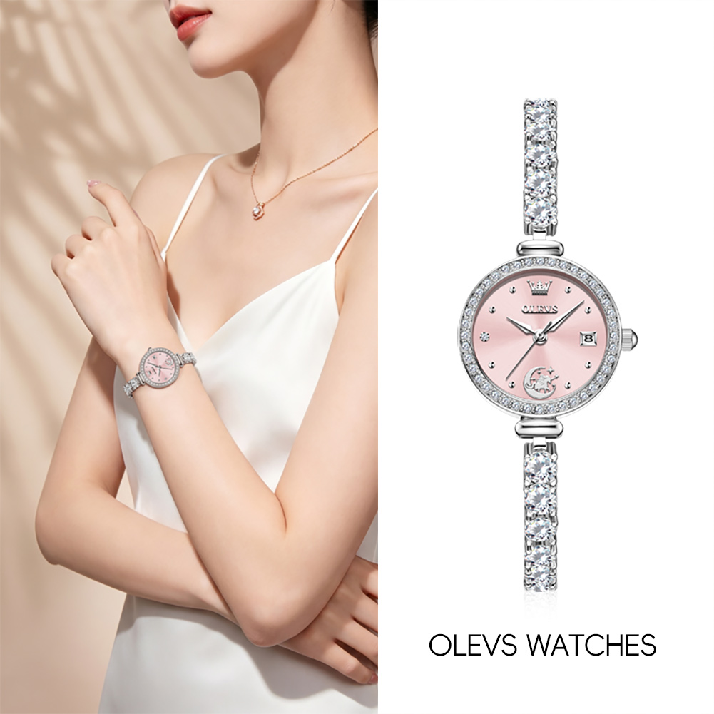 Women'S Fashion Quartz Watch - นาฬิกา OLEVS 2998 ของแท้จากแบรนด์ สำหรับผู้หญิง พร้อมกล่องของขวัญ