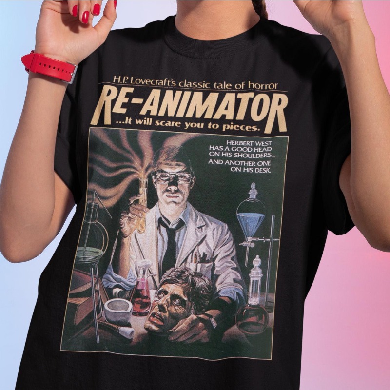 Women'S Fashion From The 80S - เสื้อยืดภาพยนตร์การ์ตูนเรื่องรีเทิร์น ออฟ เดอะ ลิฟวิ่งเดด เสื้อยืดภาพยนตร์สยองขวัญยุค 80