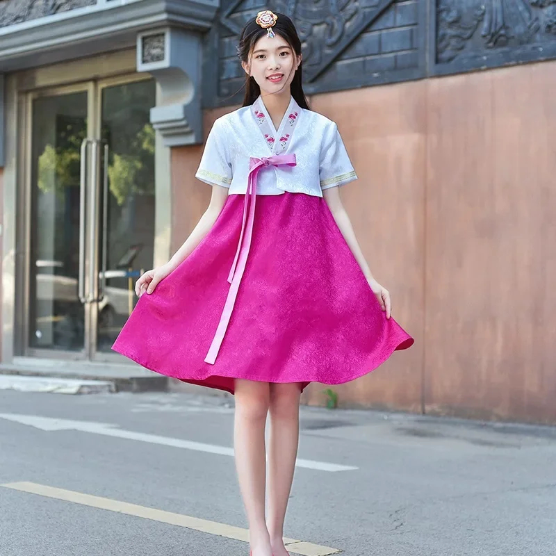 Women Fashion Jackets - 2026 2024 ชุดฮันบกผู้หญิงแฟชั่นเกาหลีแบบดั้งเดิมฤดูร้อนย้อนยุคคอร์ทเสื้อผ้าการแสดงบนเวทีโบราณคอส XNKXR