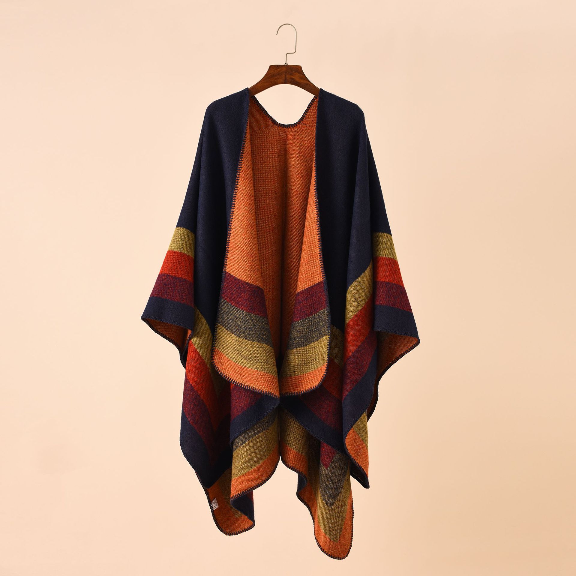 2024เสื้อปอนโชกันหนาวลายสก๊อตแ - Women'S Fashion Poncho บทวิจารณ์และราคา