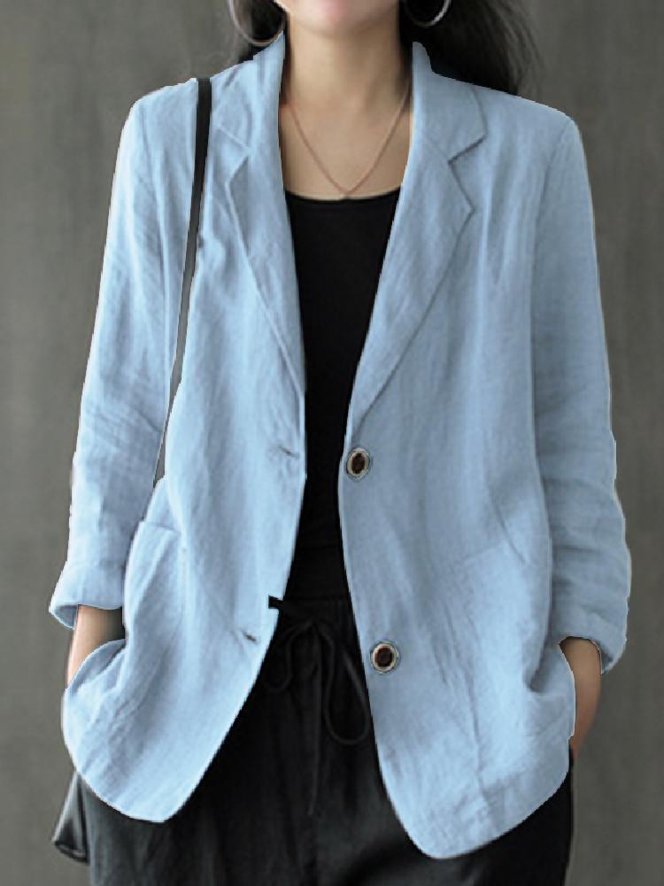 Elegant Solid Blazerผู้หญิงฤดู - Blazer Women Oversized บทวิจารณ์และราคา