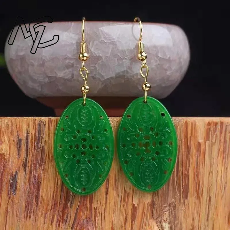 925เงินธรรมชาติสีเขียวหยก Holl - Women Fashion Jewellery บทวิจารณ์และราคา