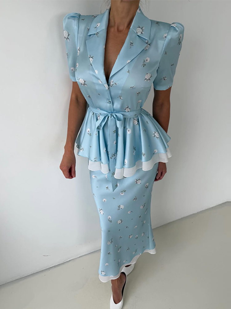 ชุดเซ็ตเสื้อเบลเซอร์ลายดอกไม้  - Women'S Fashion Trends Spring 2026 บทวิจารณ์และราคา