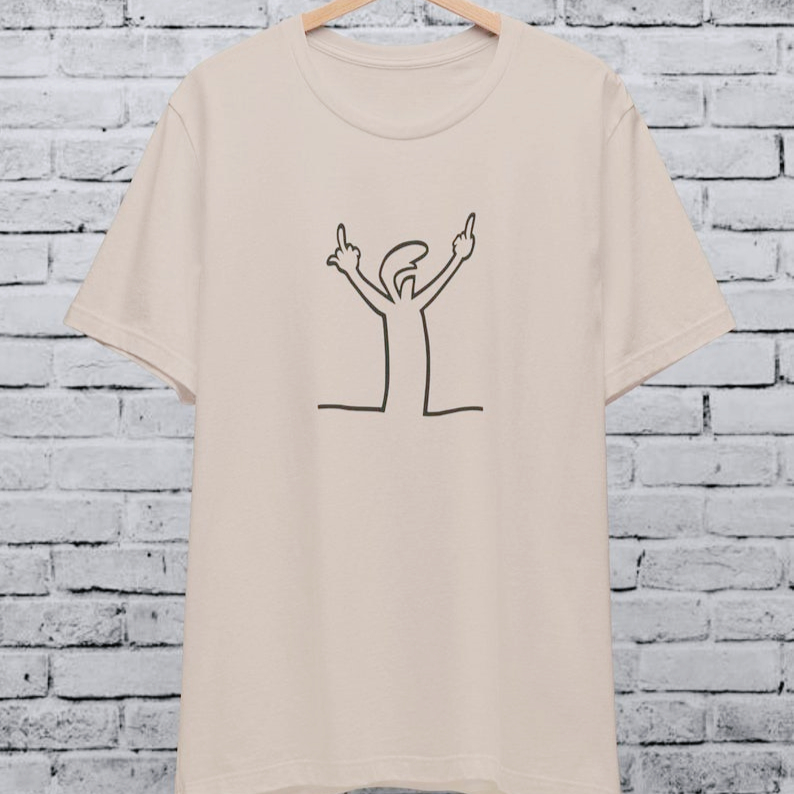 Angry La Linea Unisex เสื้อยืด - Women'S Fashion From The 80S บทวิจารณ์และราคา
