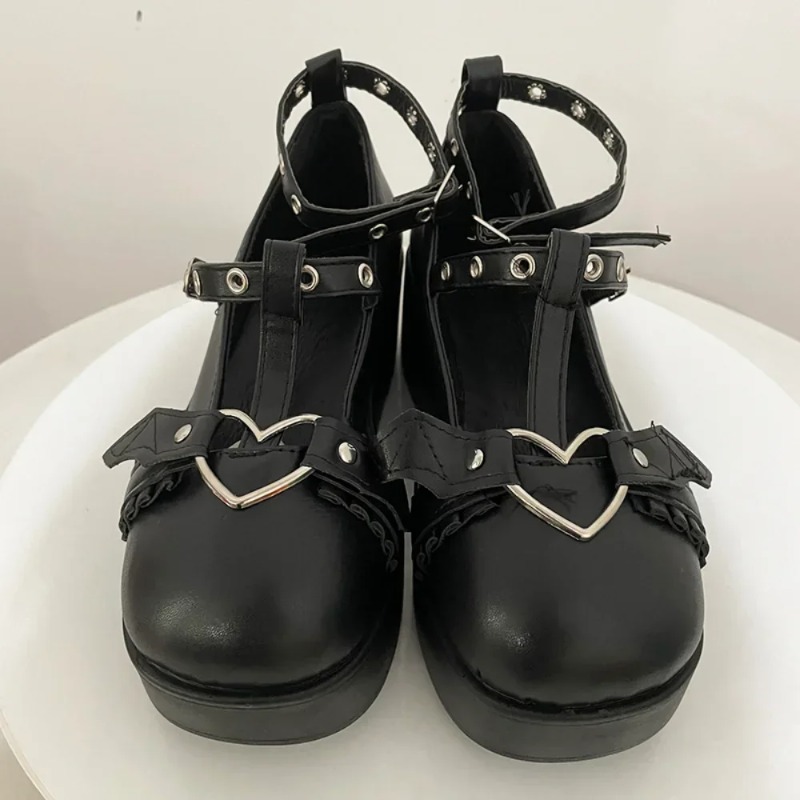รองเท้าส้นเตารีดแบบมีสายรัดรูป - Women Fashion Store บทวิจารณ์และราคา