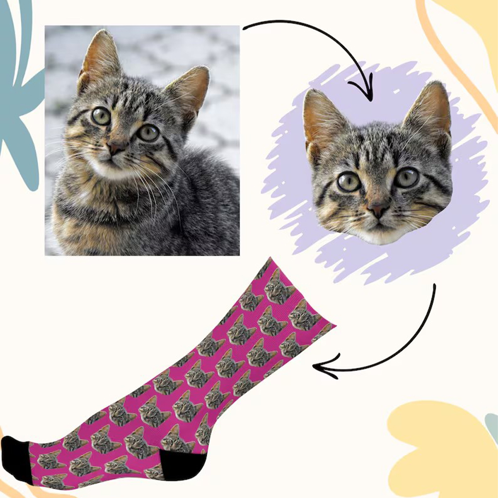 ถุงเท้าแฟชั่นลายหน้าแบบกำหนดเอ - Women'S Fashion Socks บทวิจารณ์และราคา