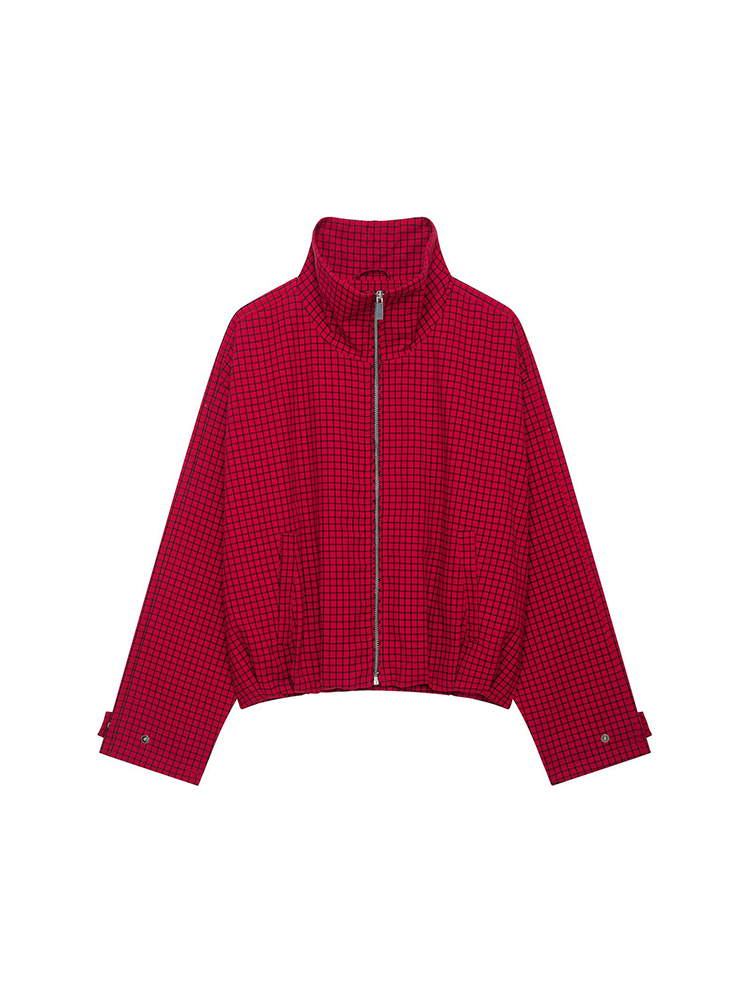 เสื้อแจ็คเก็ตบอมเบอร์ลายสก็อตส - Women'S Fashion Bomber Jacket บทวิจารณ์และราคา