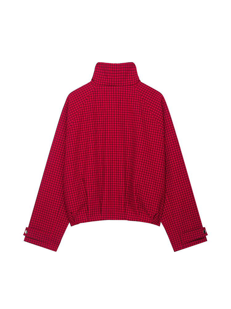 เสื้อแจ็คเก็ตบอมเบอร์ลายสก็อตส - Women'S Fashion Bomber Jacket บทวิจารณ์และราคา