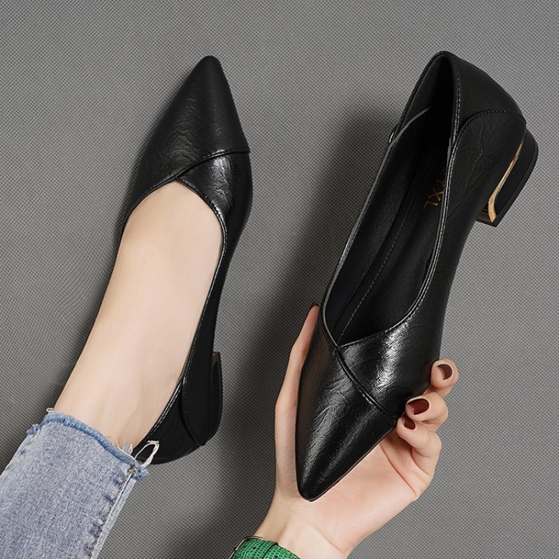 รองเท้าหนังผู้หญิงทรงหัวแหลม ส - Women Fashion Store บทวิจารณ์และราคา