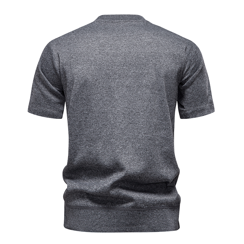 ผู้ชายถักเสื้อกันหนาวแขนสั้นเส - Ribbed Knit Sweater บทวิจารณ์และราคา