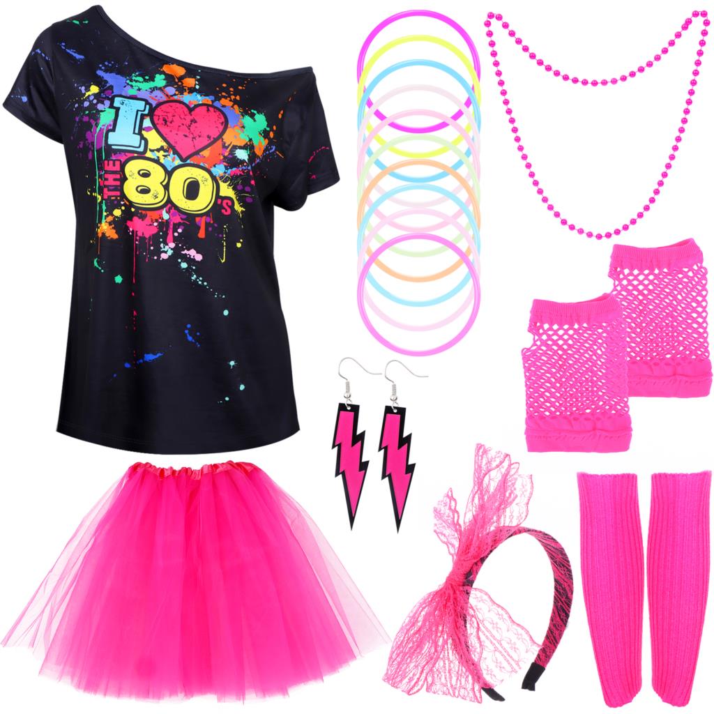 ชุดแฟนซี80S ชุดย้อนยุคผู้หญิงก - Women'S Fashion From The 80S บทวิจารณ์และราคา