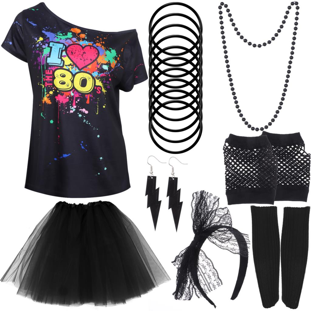 ชุดแฟนซี80S ชุดย้อนยุคผู้หญิงก - Women'S Fashion From The 80S บทวิจารณ์และราคา
