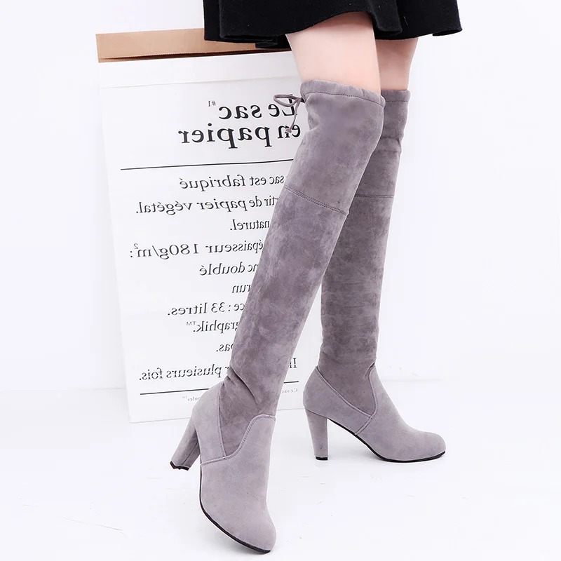 รองเท้าบูทสตรีผ้ายืดกว่าเข่ารอ - Women'S Fashion Socks บทวิจารณ์และราคา