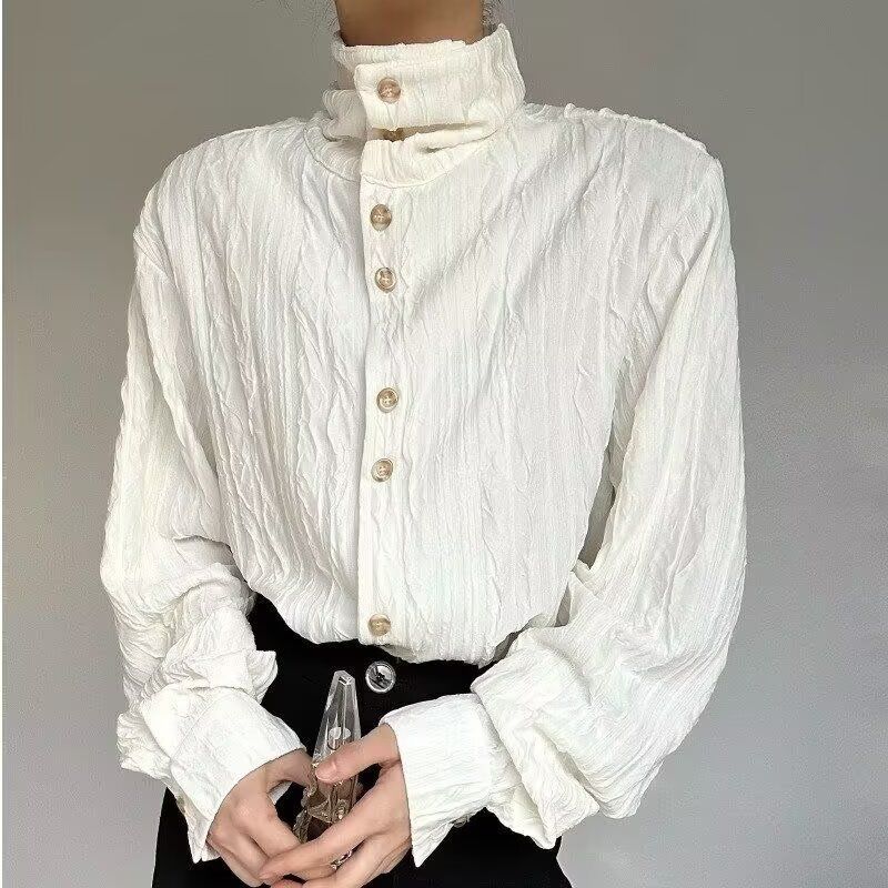 เสื้อยืดคอตั้งแขนยาวสไตล์ฮาราจ - Women'S Y2K Fashion Aesthetic บทวิจารณ์และราคา