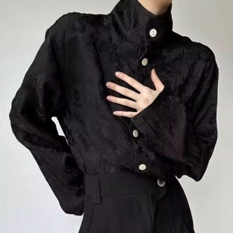 เสื้อยืดคอตั้งแขนยาวสไตล์ฮาราจ - Women'S Y2K Fashion Aesthetic บทวิจารณ์และราคา