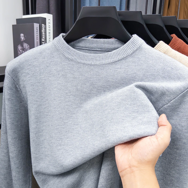 เสื้อสเวตเตอร์ลำลองผู้ชายแบบให - Ribbed Knit Sweater บทวิจารณ์และราคา