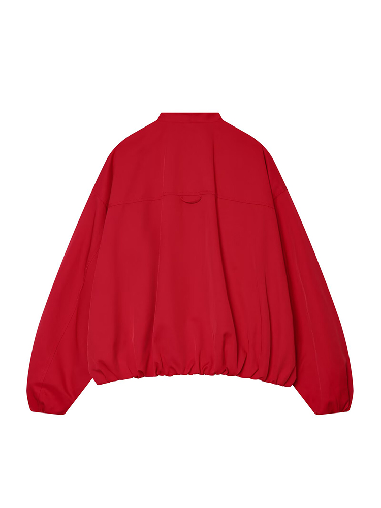 เสื้อแจ็คเก็ตบอมเบอร์สีแดงแฟชั - Women'S Fashion Bomber Jacket บทวิจารณ์และราคา