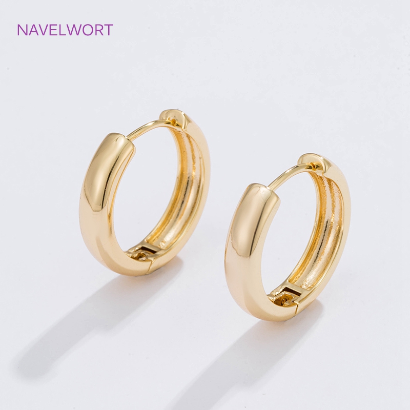 6 ขนาดต่างหูห่วงวงกลมชุบทองของ - Women Fashion Jewellery บทวิจารณ์และราคา