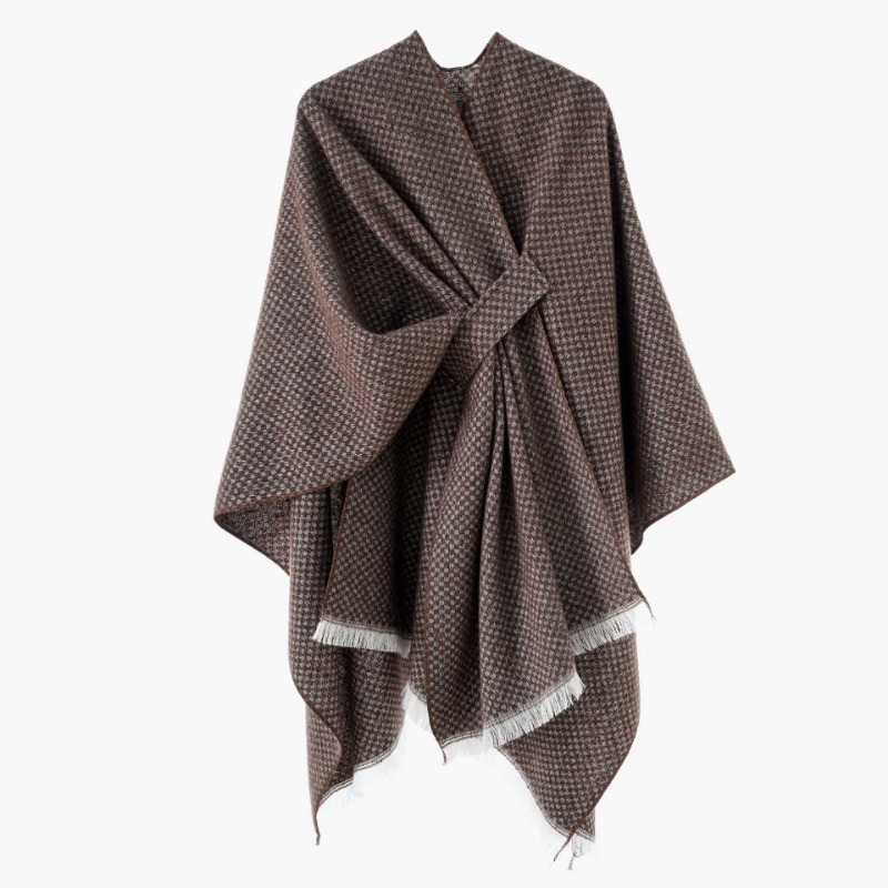 ผ้าคลุมไหล่แฟชั่นผู้หญิงลายฮาว - Women'S Fashion Poncho บทวิจารณ์และราคา