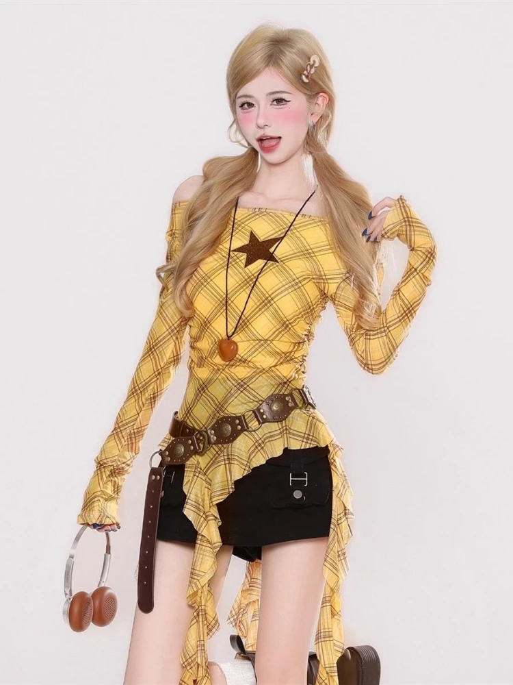 เสื้อยืดวินเทจลายสก๊อต Y2K สำห - Women'S Y2K Fashion Aesthetic บทวิจารณ์และราคา