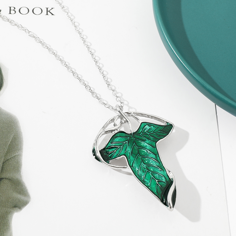 สร้อยคอจี้ใบไม้สีเขียวสไตล์วิน - Women Fashion Jewellery บทวิจารณ์และราคา