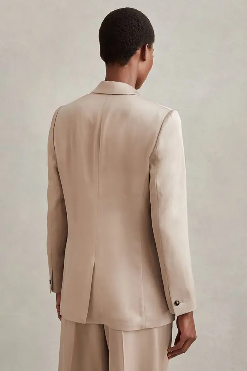 ชุดสูทผ้าไหมซาติน Allingentle  - Blazer Women Oversized บทวิจารณ์และราคา