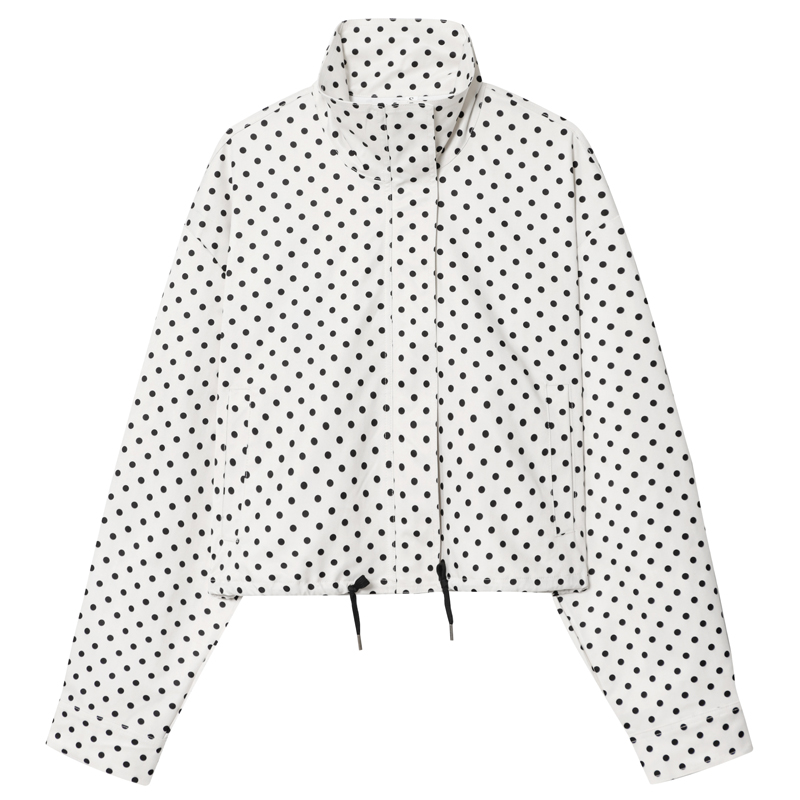 เสื้อแจ็คเก็ตบอมเบอร์ลายจุด HX - Women'S Fashion Bomber Jacket บทวิจารณ์และราคา
