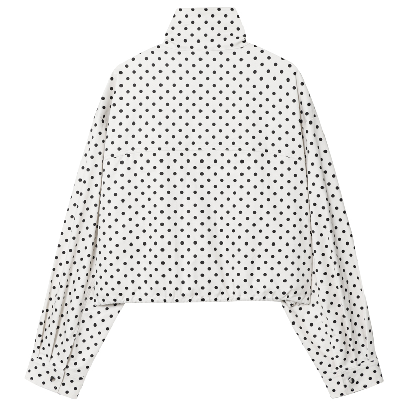 เสื้อแจ็คเก็ตบอมเบอร์ลายจุด HX - Women'S Fashion Bomber Jacket บทวิจารณ์และราคา