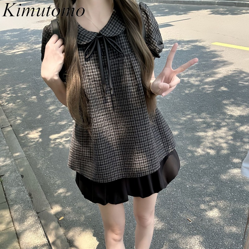 เสื้อเชิ้ตผู้หญิง Kimutomo คอป - Women'S Y2K Fashion Aesthetic บทวิจารณ์และราคา