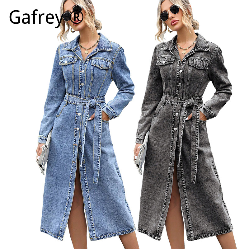 ชุดเดรสยีนส์แขนยาวสำหรับผู้หญิ - Women Fashion Jeans บทวิจารณ์และราคา