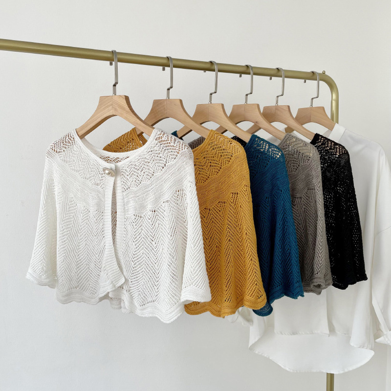 ผู้หญิงฤดูร้อนถักโครเชต์ Cape  - Women'S Fashion Poncho บทวิจารณ์และราคา