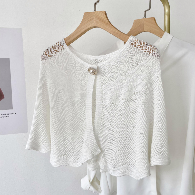 ผู้หญิงฤดูร้อนถักโครเชต์ Cape  - Women'S Fashion Poncho บทวิจารณ์และราคา