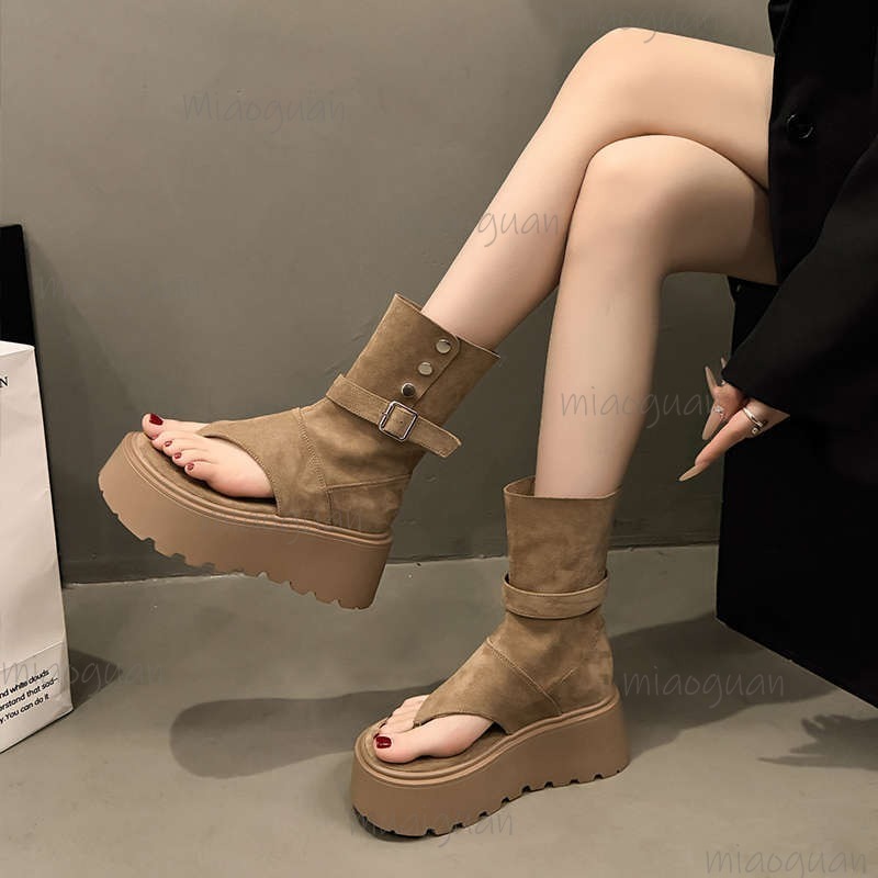 สีกากี/สีดำแฟชั่นรองเท้าบูทสำห - Women'S Fashion Trends Spring 2026 บทวิจารณ์และราคา
