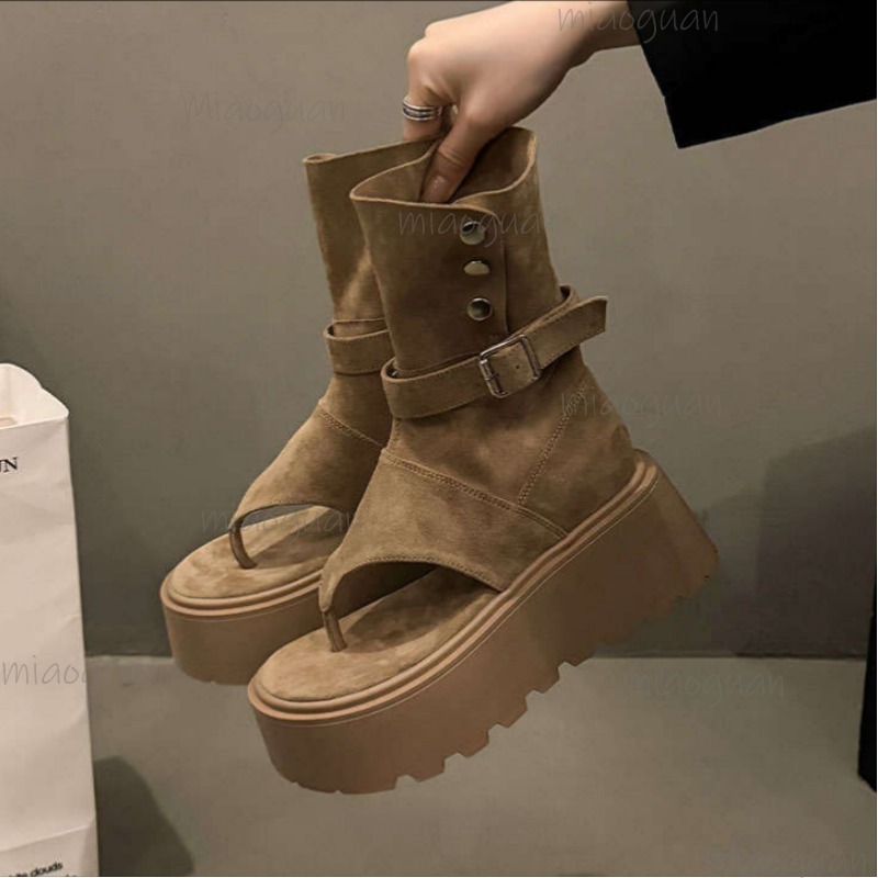 สีกากี/สีดำแฟชั่นรองเท้าบูทสำห - Women'S Fashion Trends Spring 2026 บทวิจารณ์และราคา