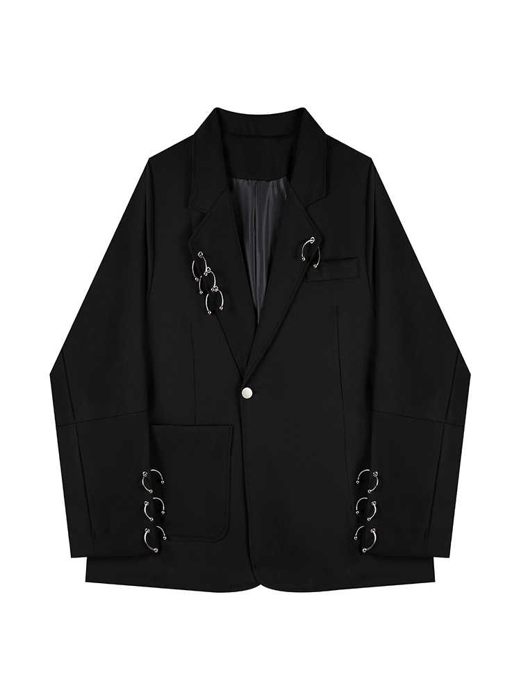 เสื้อเบลเซอร์สไตล์โกธิคสีดำสำห - Blazer Women Oversized บทวิจารณ์และราคา