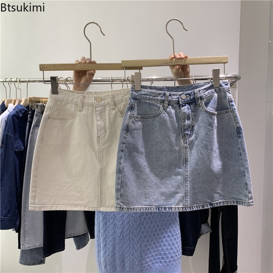 กระโปรงยีนส์สั้นแฟชั่นสำหรับผู - Women Fashion Jeans บทวิจารณ์และราคา