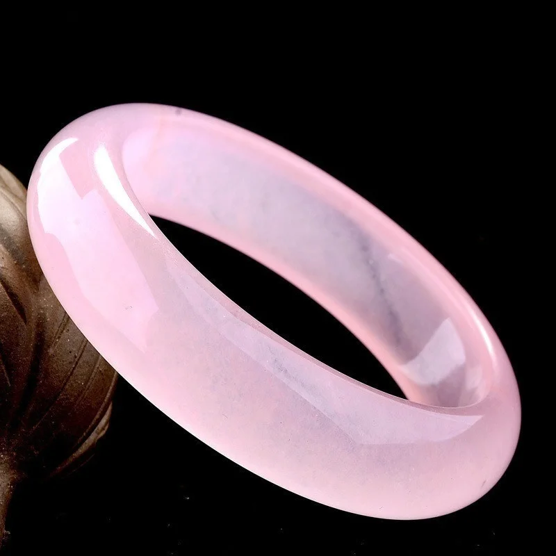ของแท้หยกสีชมพูกำไลข้อมือสร้อย - Women Fashion Jewellery บทวิจารณ์และราคา