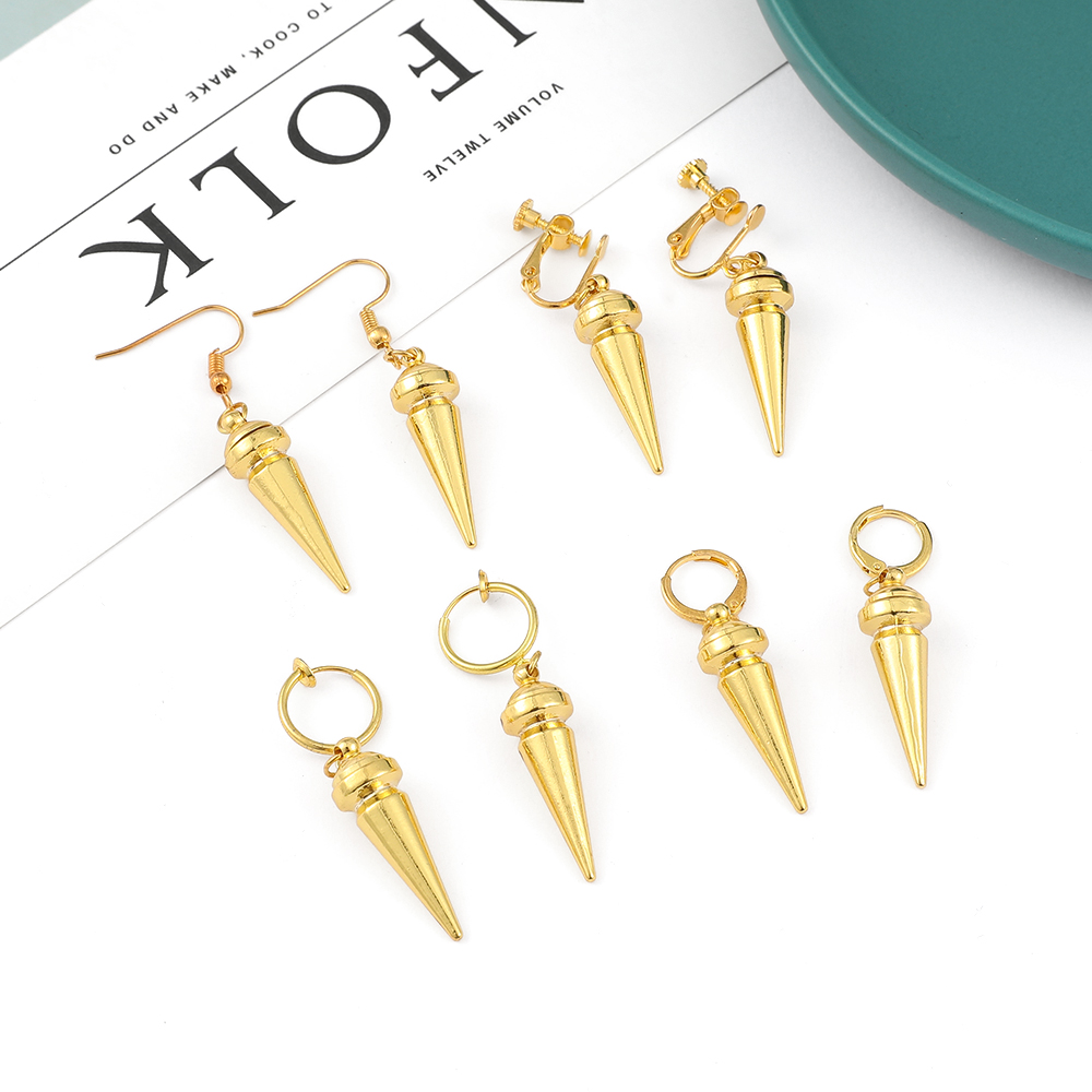 ต่างหูแฟชั่นสไตล์อนิเมะสีทอง ด - Women Fashion Jewellery บทวิจารณ์และราคา