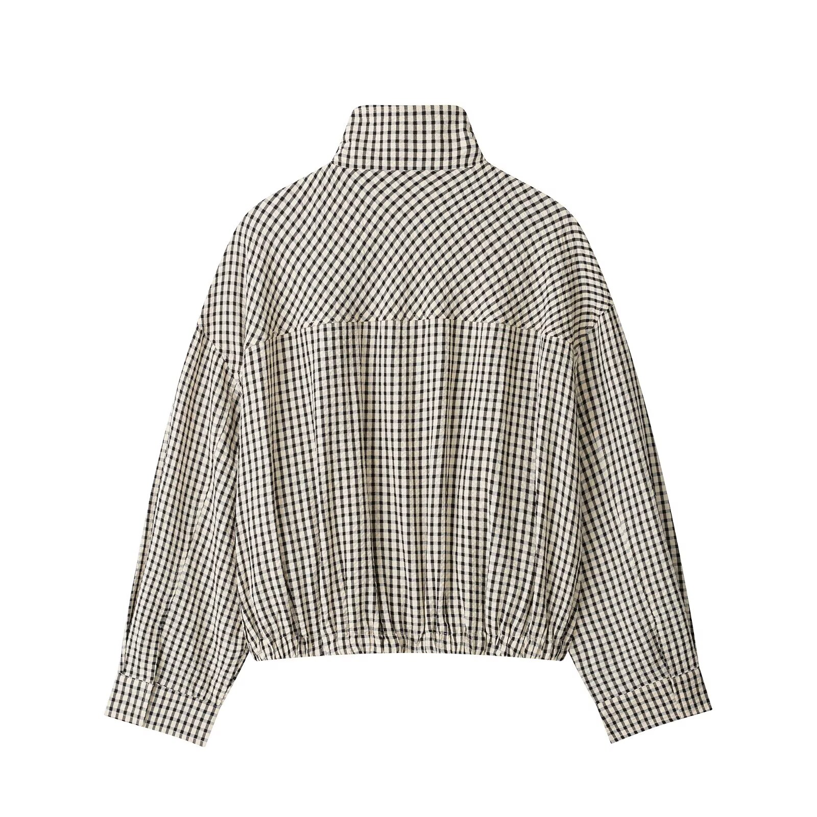 เสื้อแจ็คเก็ตบอมเบอร์ลายสก็อตส - Women'S Fashion Bomber Jacket บทวิจารณ์และราคา