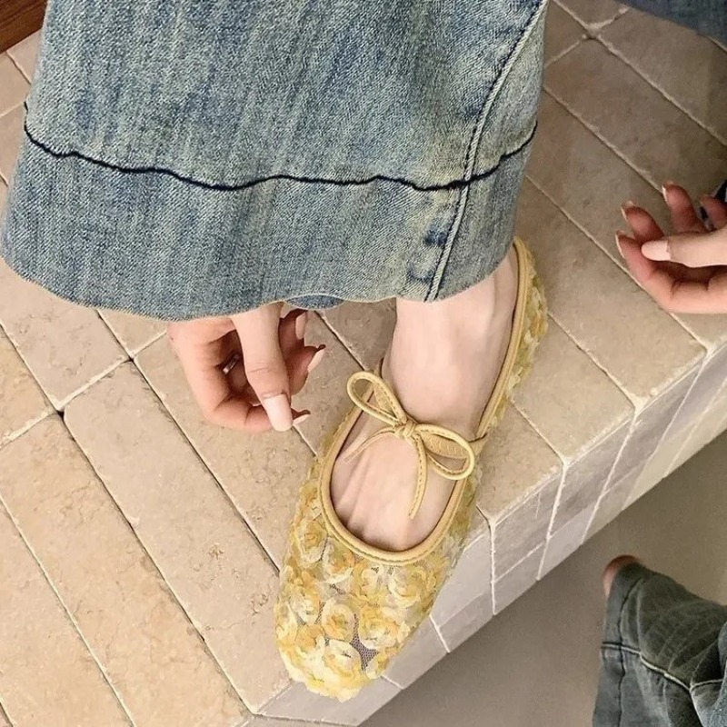 รองเท้าแมรี่เจนตาข่ายลายกุหลาบ - Women Fashion Store บทวิจารณ์และราคา