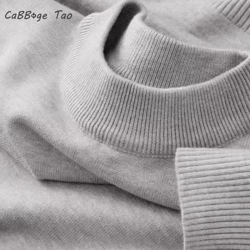 ฤดูใบไม้ร่วงใหม่ผู้ชาย Casual  - Ribbed Knit Sweater บทวิจารณ์และราคา