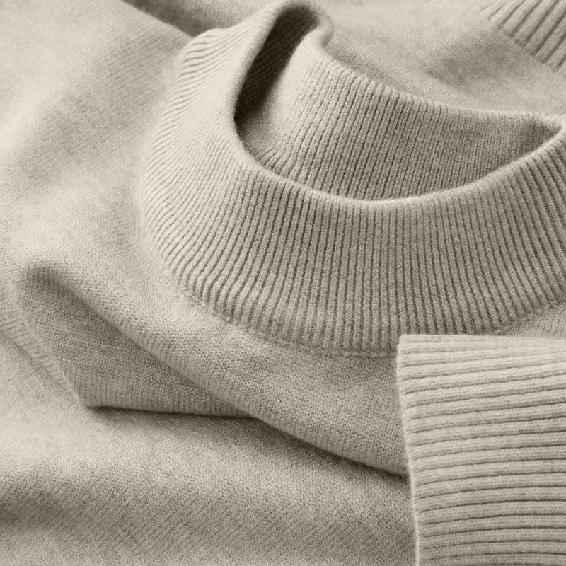 ฤดูใบไม้ร่วงใหม่ผู้ชาย Casual  - Ribbed Knit Sweater บทวิจารณ์และราคา