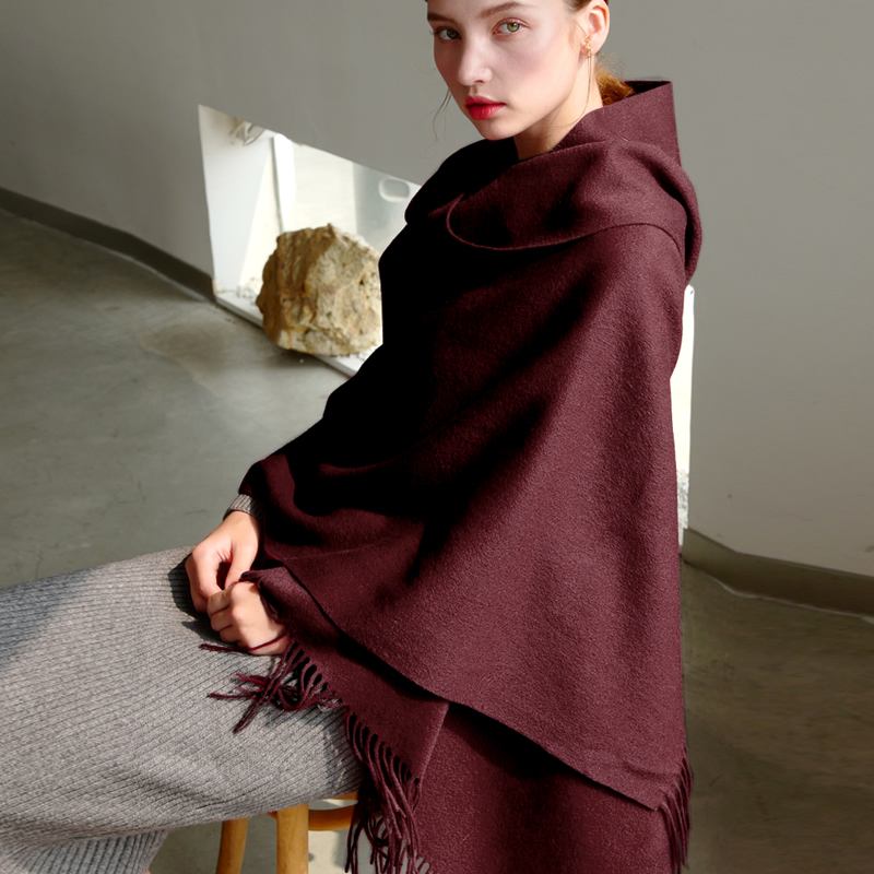 ขนสัตว์ฤดูหนาวผ้าพันคอผู้หญิงแ - Women'S Fashion Poncho บทวิจารณ์และราคา