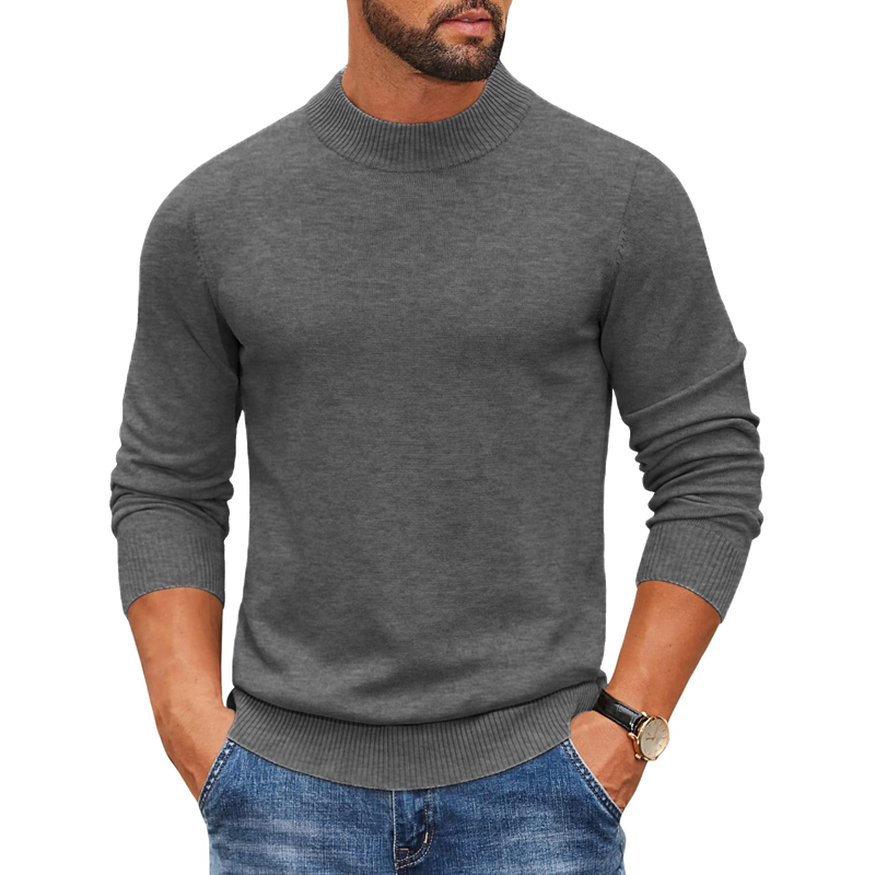 เสื้อสเวตเตอร์คอเต่าผู้ชายปี 2 - Ribbed Knit Sweater บทวิจารณ์และราคา