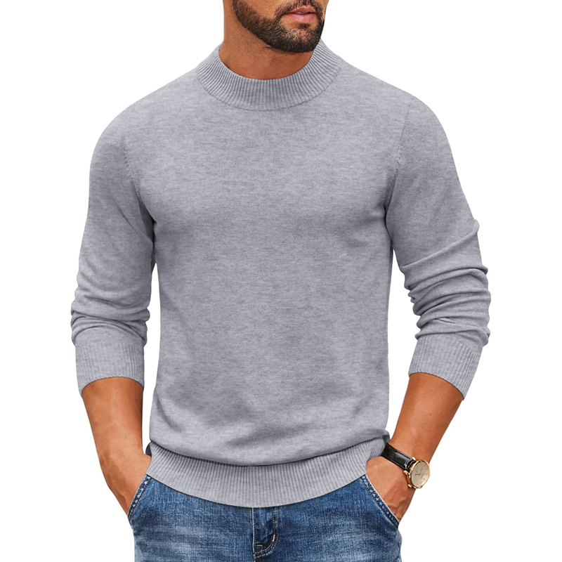 เสื้อสเวตเตอร์คอเต่าผู้ชายปี 2 - Ribbed Knit Sweater บทวิจารณ์และราคา