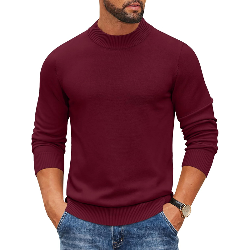 เสื้อสเวตเตอร์คอเต่าผู้ชายปี 2 - Ribbed Knit Sweater บทวิจารณ์และราคา
