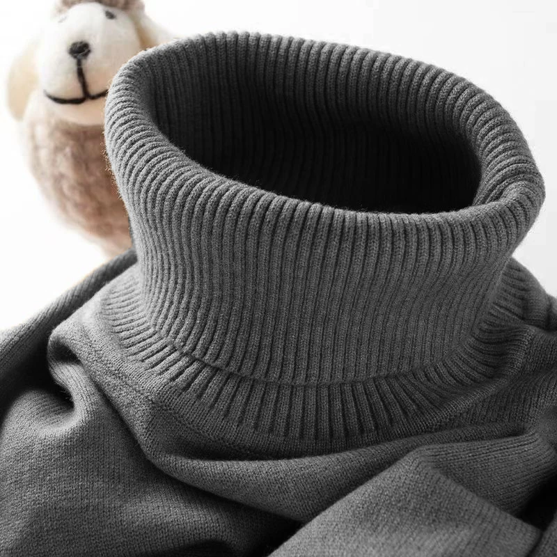 เสื้อสเวตเตอร์คอเต่าสำหรับผู้ช - Ribbed Knit Sweater บทวิจารณ์และราคา